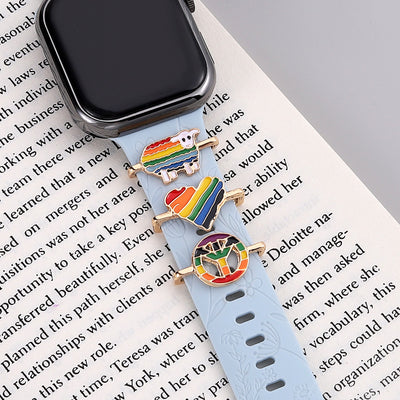 Reloj de Pared Metal Arcoíris con Amor y Diseño Infantil - Image 4