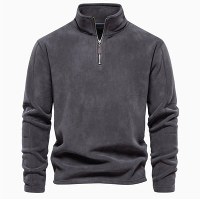 Sudadera Deportiva para Hombre con Cuello Alto y Cierre de Medio Zip - Image 3