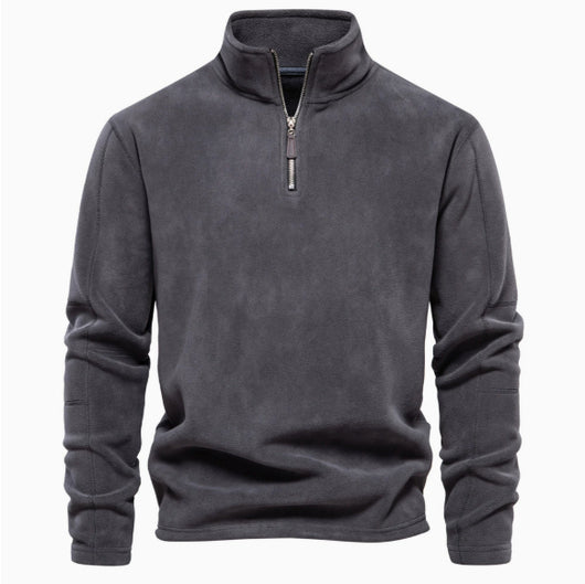Sudadera Deportiva para Hombre con Cuello Alto y Cierre de Medio Zip - Image 3
