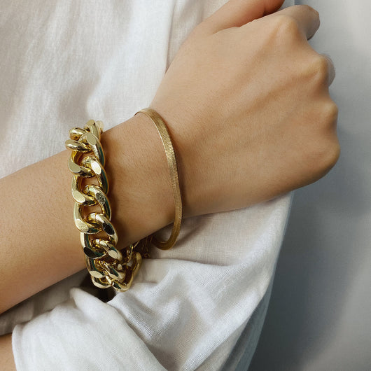 Pulsera Cadena Hueso de Serpiente - Diseño Minimalista Metal Texturizado - Image 10