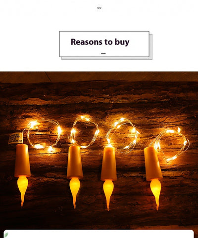 Luz LED Decorativa para Botellas - Tapón con Efecto Destello - Image 13