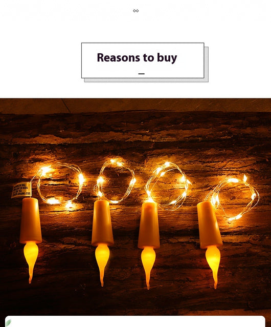 Luz LED Decorativa para Botellas - Tapón con Efecto Destello - Image 13