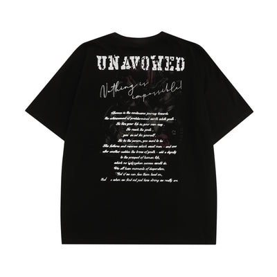 Camiseta Manga Corta con Letras Inglesas para Hombre - Image 2
