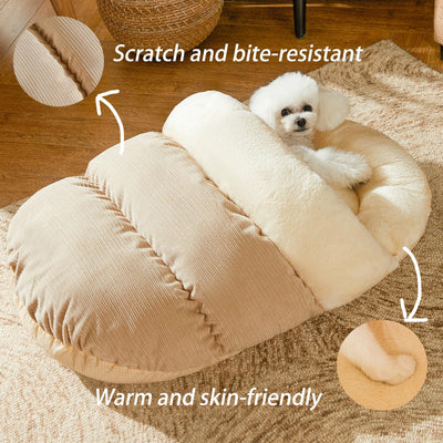 Cama Cálida para Perros y Gatos - Cueva Acogedora de Felpa Suave con Aislamiento Térmico - Image 5