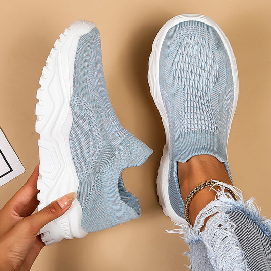 Zapatos Deportivos Deslizables con Calcetín Tejido Transpirable para Mujer - Image 5