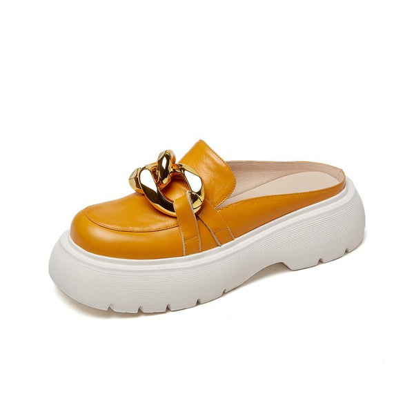 Sandalias de Cuero para Mujer con Hebillas Metálicas - Image 4