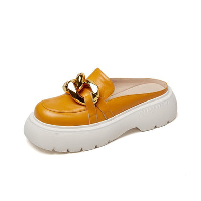 Sandalias de Cuero para Mujer con Hebillas Metálicas - Image 4