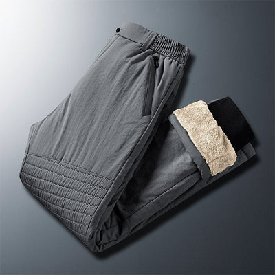 Pantalones Térmicos de Lana de Cordero y Algodón para Hombre - Invierno Resistente al Frío - Image 4