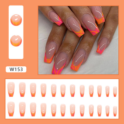 Adhesivos de Uñas Francesas con Efecto Degradado Medio - Image 10