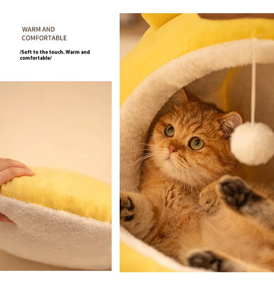 Cama Nido para Gatos Cerrada Cuatro Estaciones - Calidez Todo el Año - Image 30