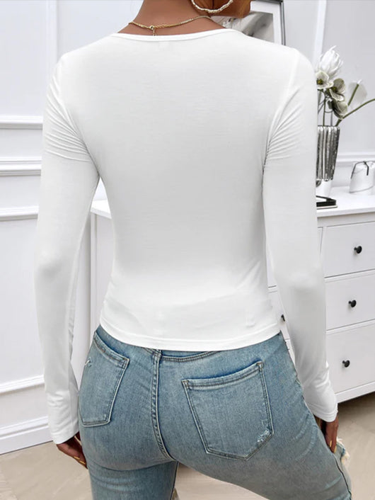 Camiseta Slim Fit de Manga Larga para Otoño e Invierno - Image 10