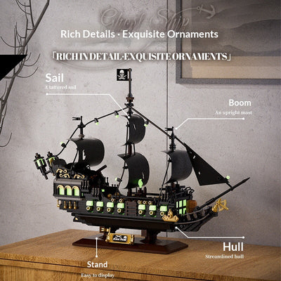 Barco Pirata Fantasma - Set de Construcción Educativo para Niños - Image 3
