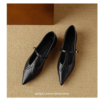 Zapatos Planos Puntiagudos Marrón - Cómodos y Versátiles para Diario - Image 11