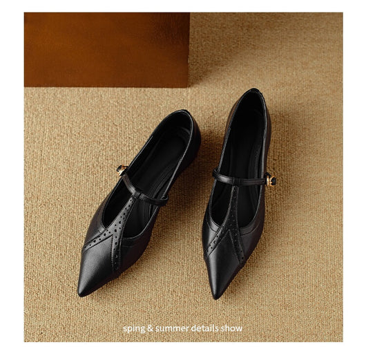 Zapatos Planos Puntiagudos Marrón - Cómodos y Versátiles para Diario - Image 11
