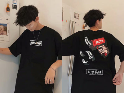 Camiseta de Manga Cinco Puntos Hip-Hop - Image 11