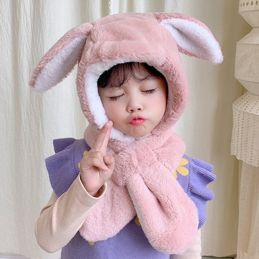 Gorro Infantil con Orejas de Conejo - Bufanda Integrada - Image 13