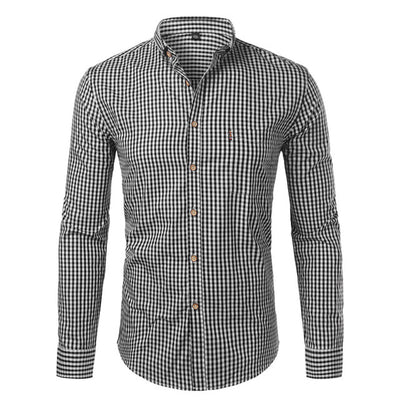 Camisa Cuadros Hombre Manga Larga Primavera Otoño - Image 2