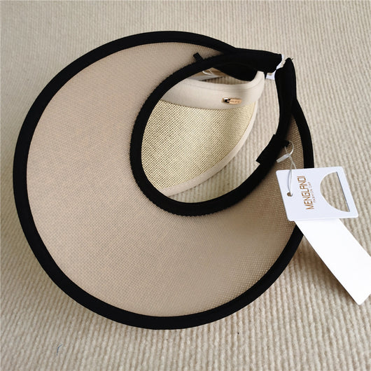 Sombrero Tipo Cilindro para el Sol en Lino Compuesto Japonés - Image 3