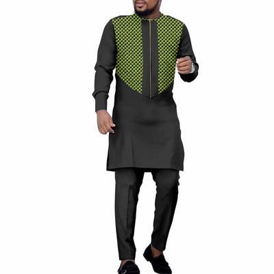 Conjunto de Ocio Étnico Africano para Hombre - Pantalón y Camisa - Image 14