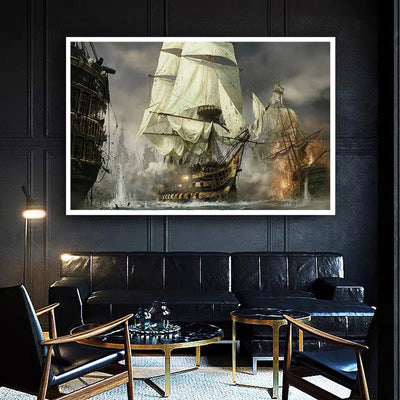 Cuadro Decorativo de Lienzo para Sala sin Marco con Sistema de Colgante Rimless - Image 4