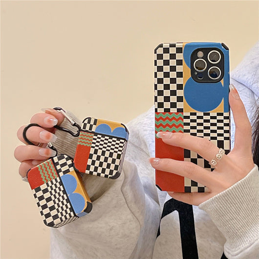 Funda Protectora Retro Cuadros Estilo Coreano - Image 8