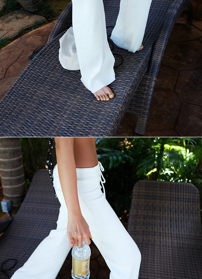 Pantalones Blancos Ajustados Largos para Mujer - Image 13