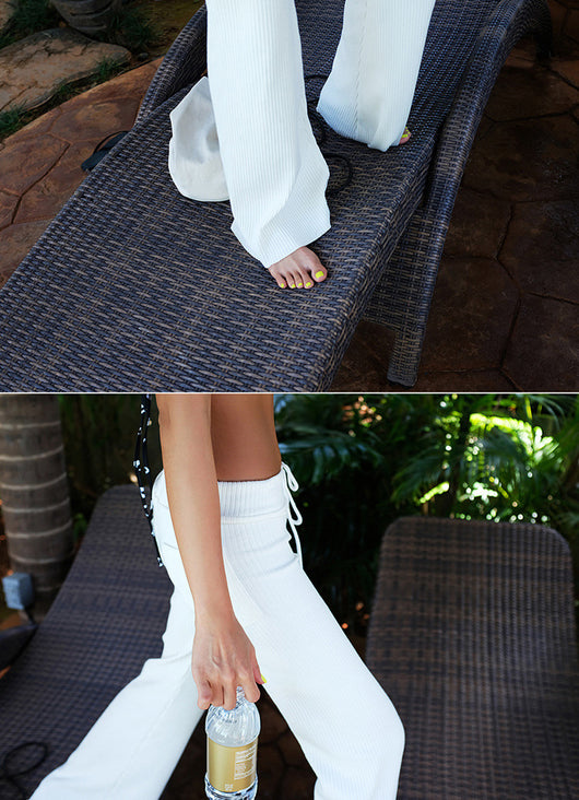 Pantalones Blancos Ajustados Largos para Mujer - Image 13