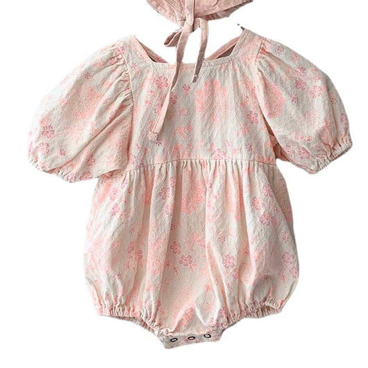 Vestido Princesa para Bebé con Cuello Cuadrado y Mangas Abullonadas - Image 4
