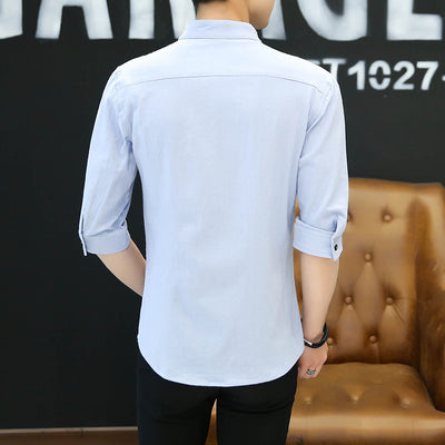 Camisas de Cuello Mao para Hombre - Colección Primavera - Image 4