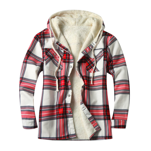 Chamarra Tipo Shirt con Capucha y Forro Polar para Hombre - Image 5