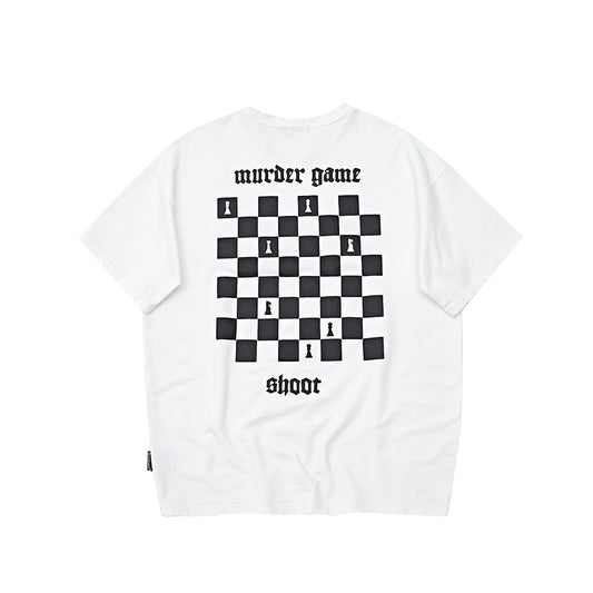 Camiseta Cuadros Vintage Desgastada