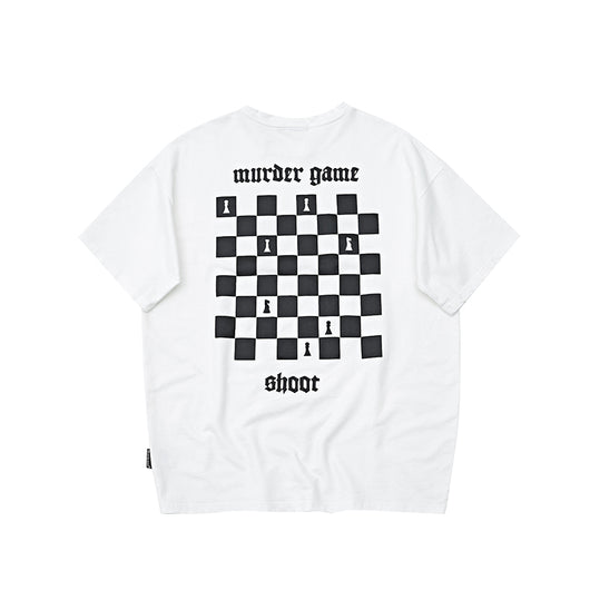 Camiseta Cuadros Vintage Desgastada