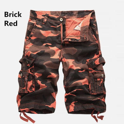 Shorts Cargo Camo de Algodón con Múltiples Bolsillos para Hombre - Image 17
