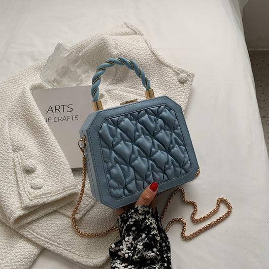 Bolso Cuadrado Pequeño PU Estilo Coreano con Cadena Elegante - Image 17