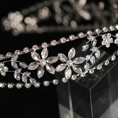 Corona Nupcial de Lujo con Circonitas y Cristales Brillantes - Image 4