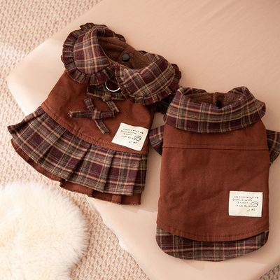 Vestidos Abrigadores para Perros Otoño-Invierno con Patrón Cuadros - Ropa Premium para Mascotas Pequeñas y Medianas - Image 23