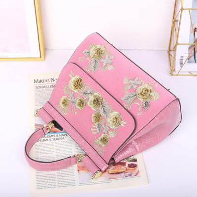 Bolso Bandolera Floral Bordado para Mujer - Image 3
