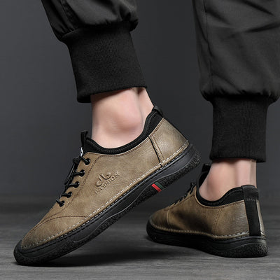 Zapatos Casuales para Hombre en Cuero Genuino - Diseño Otoñal Bajo - Image 9