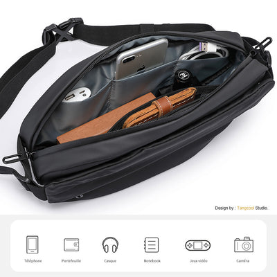 Bolsa Pecho Hombre Deportiva Casual Messenger Crossbody Tendencia Moda - Image 5