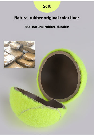 Pink rubber pet tennis ball, bite-resistant, for dogs to play fetch and chew. - Image 20