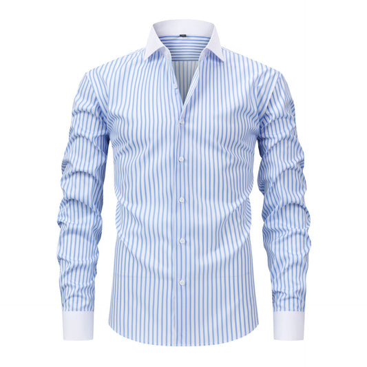 Camisa Ejecutiva de Manga Larga con Cuello Windsor, Stretch y Resistente a Arrugas - Image 2
