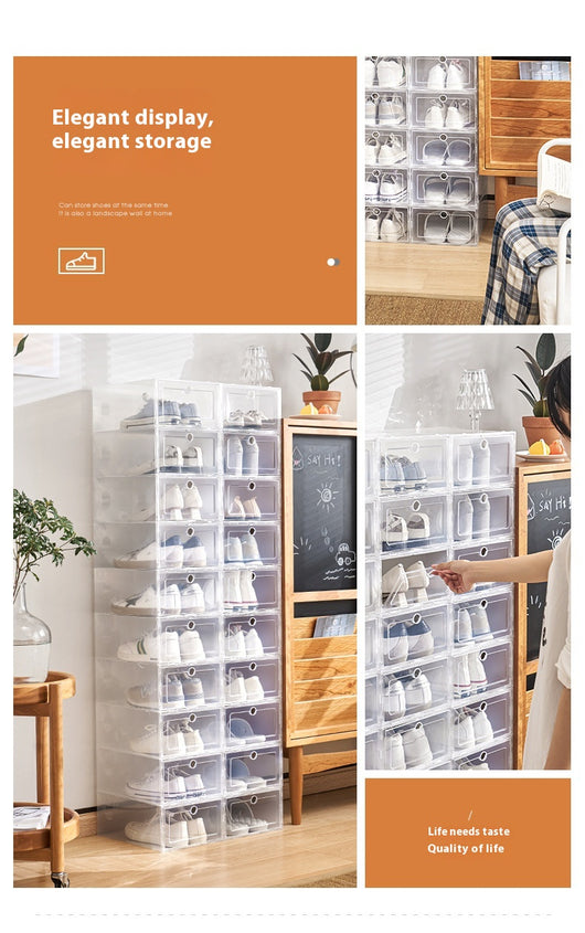 Caja Organizadora Transparente Plegable para Zapatos - Image 7