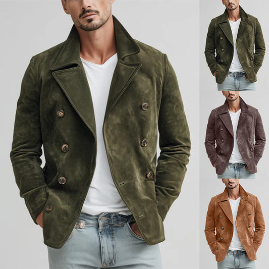 Chaqueta Retro Casual para Hombre - Estilo Vintage Otoño Invierno