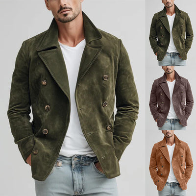Chaqueta Retro Casual para Hombre - Estilo Vintage Otoño Invierno