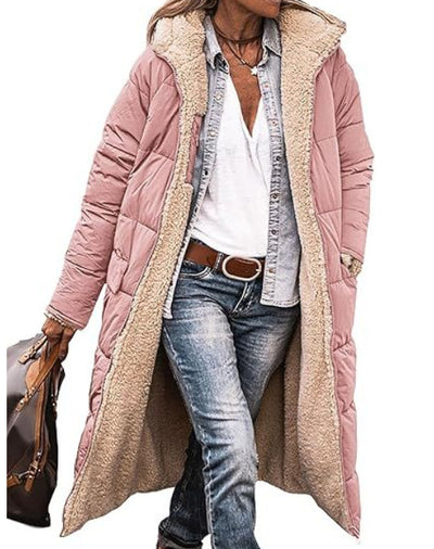 Abrigo Térmico Mujer Largo con Forro Polar y Relleno de Algodón - Image 19