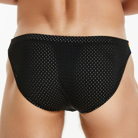 Calzoncillos Hombre Malla Nylon Cintura Arcoíris Baja Comodidad - Image 15