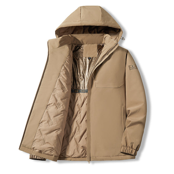 Chaqueta Impermeable Térmica con Sensor de Temperatura para Otoño e Invierno