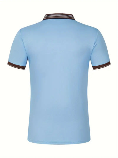 Polo Ejecutivo Bicolor de Manga Corta para Hombre - Image 24