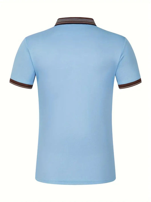Polo Ejecutivo Bicolor de Manga Corta para Hombre - Image 24