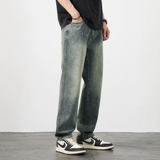 Pantalones Vaqueros Rotos Cintura Alta para Hombre Corte Recto - Image 12